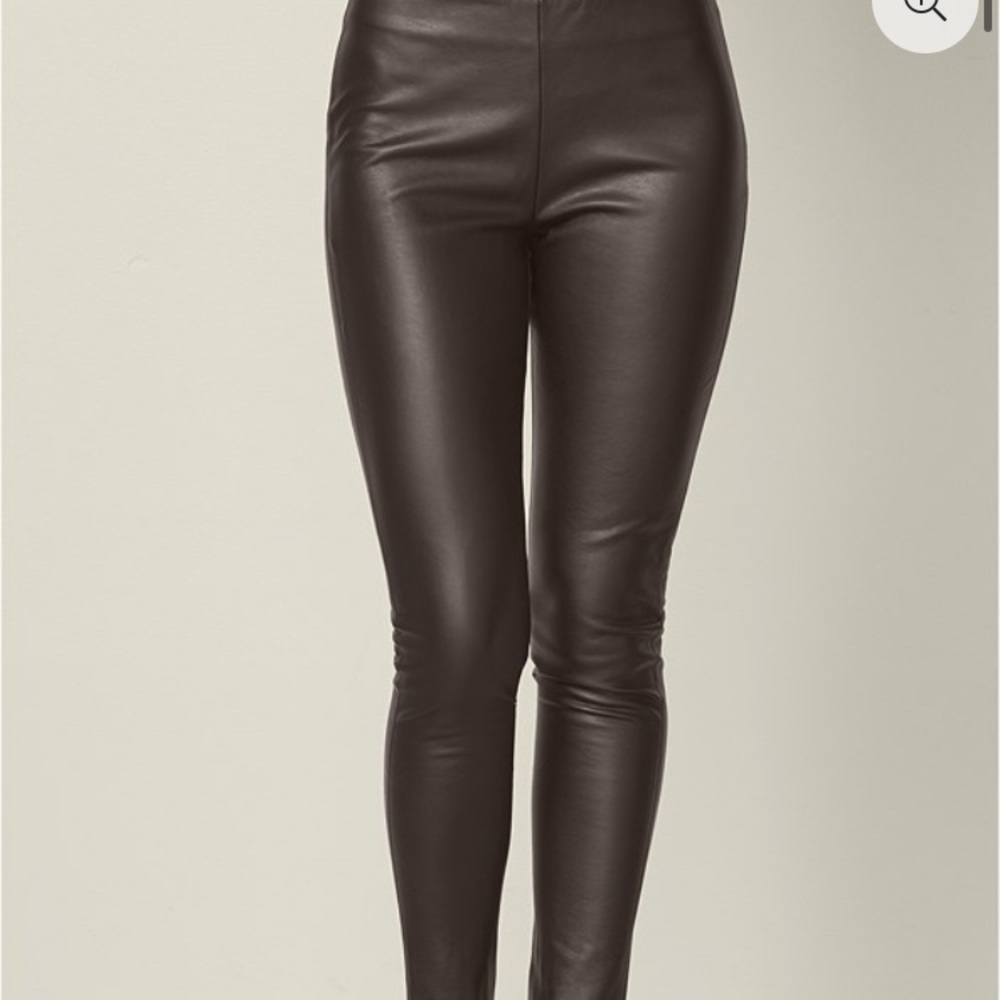 Faux leather leggings